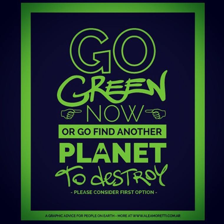 aleamoretti go green or change planet