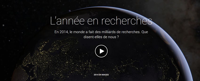 L’année 2014 vu par Google