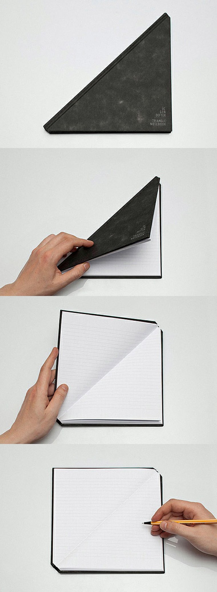 Triangle notebook