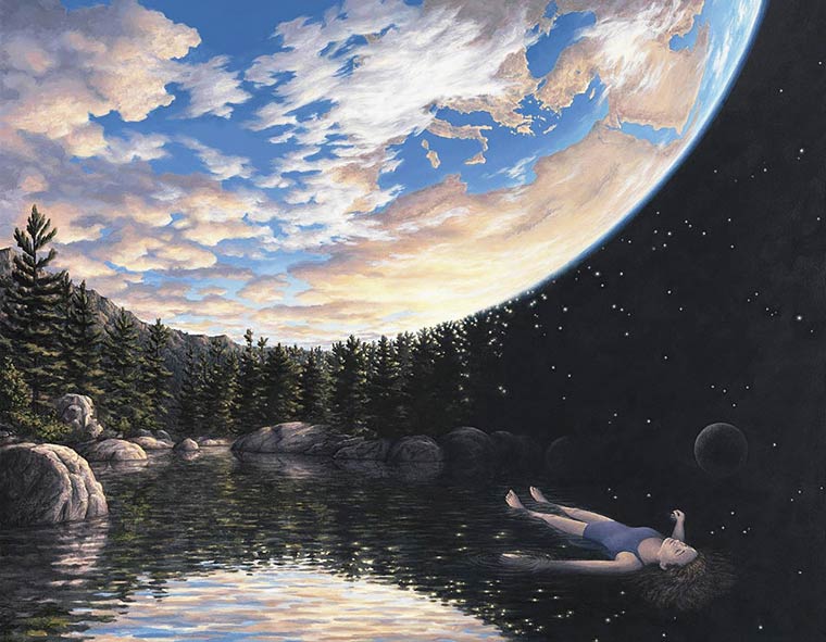 Illusion Robert Gonsalves vue sur la terre