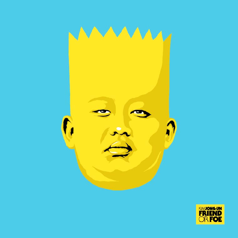 kim jong un bart simpson