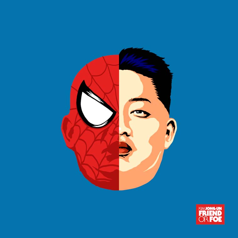 kim jong un spiderman marvel