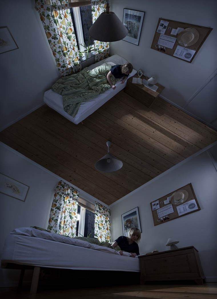 Erik Johansson etrange perspective chambre