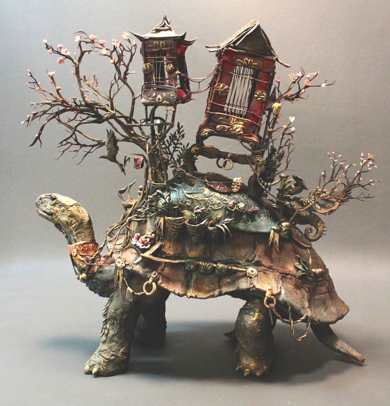 Ellen Jewett animal sculpture de tortue