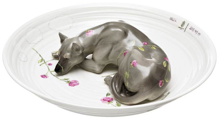 Hella Jongerius chien ceramic porcelaine