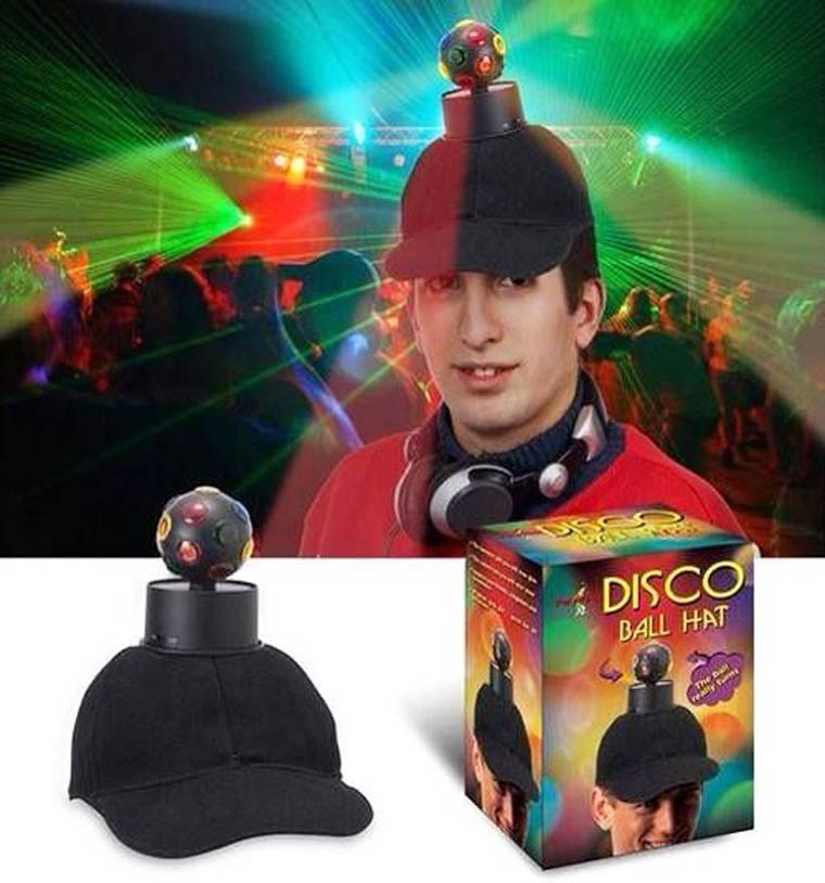 une boule disco chapeau