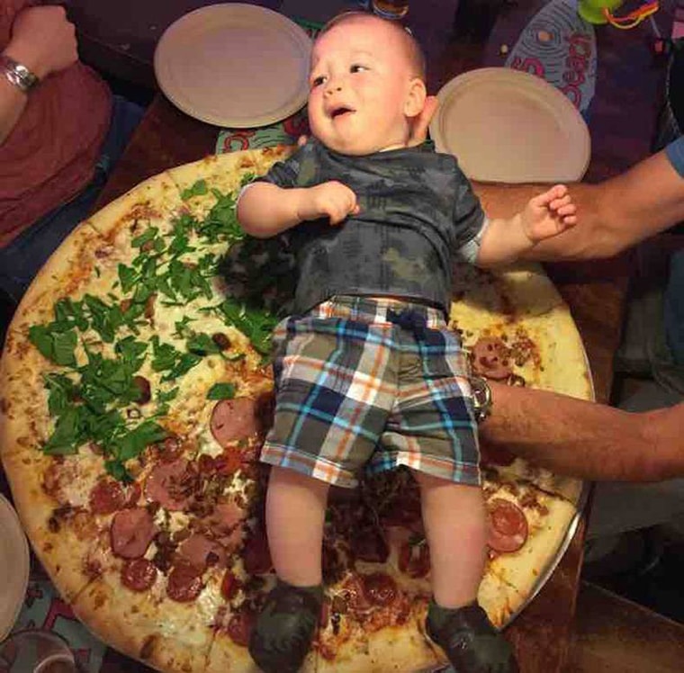 big pizza taille enfant