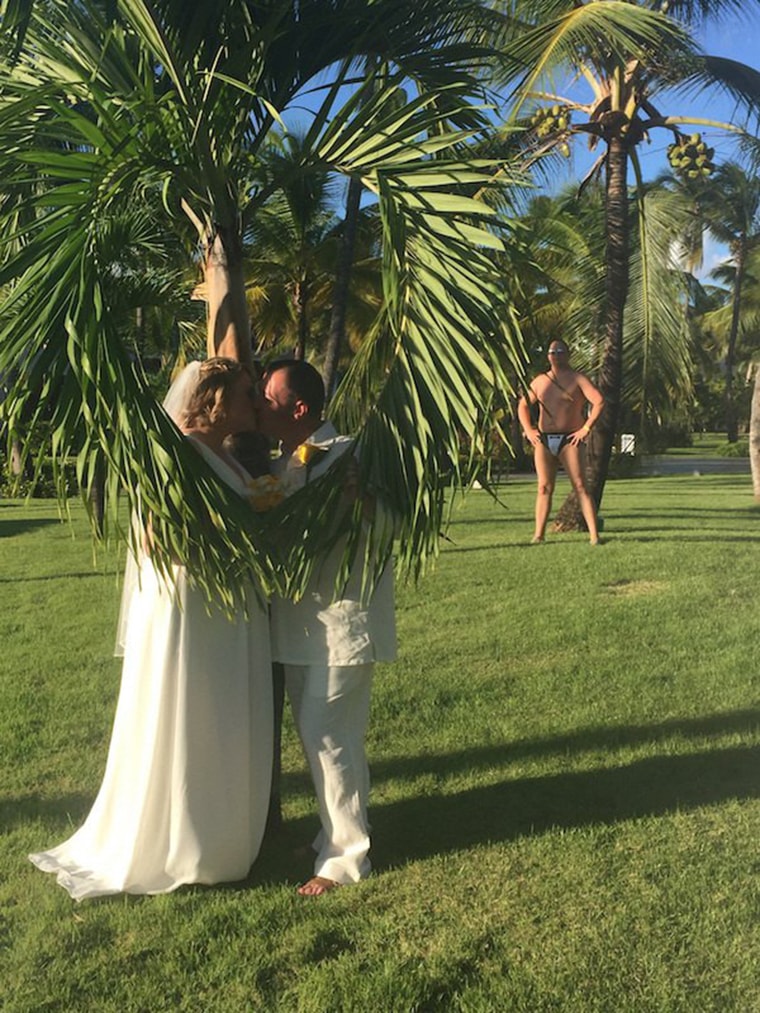 photobombe mariage exotique