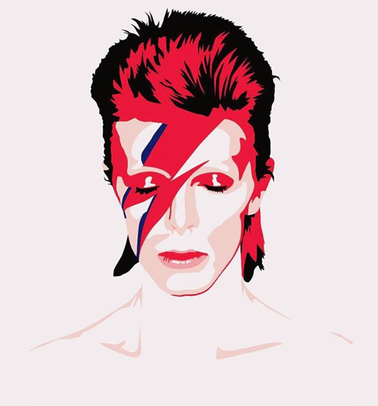 Rip David bowie illustration