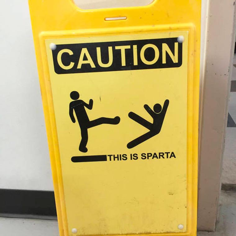 caution this is sparta