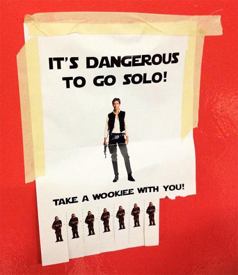 it s dangerous to go solo wookie starwars