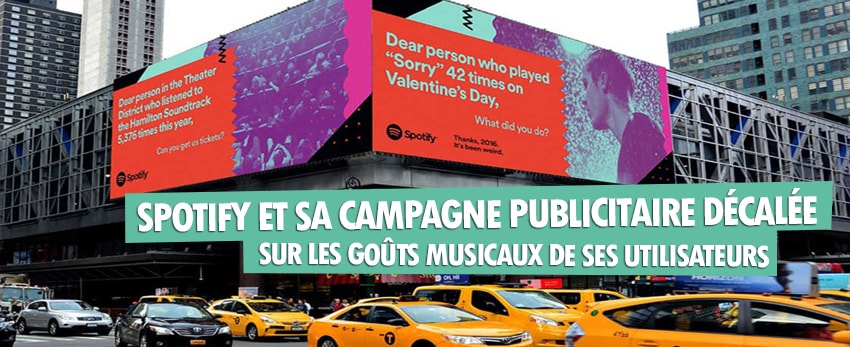 Spotify : sa campagne publicitaire amusante pour cette fin d’année !