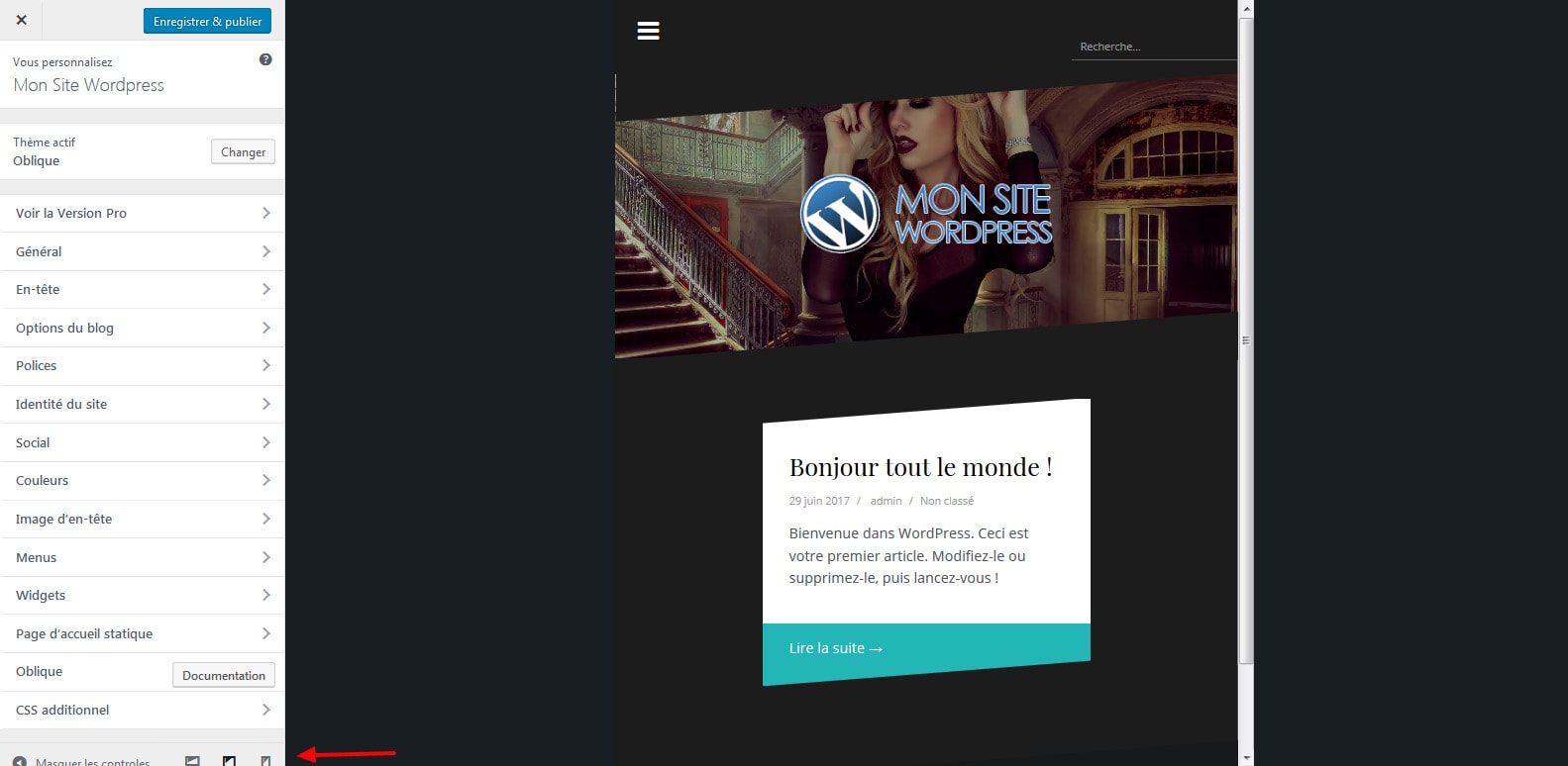 11 voir l affichage du theme wordpress en reponsive