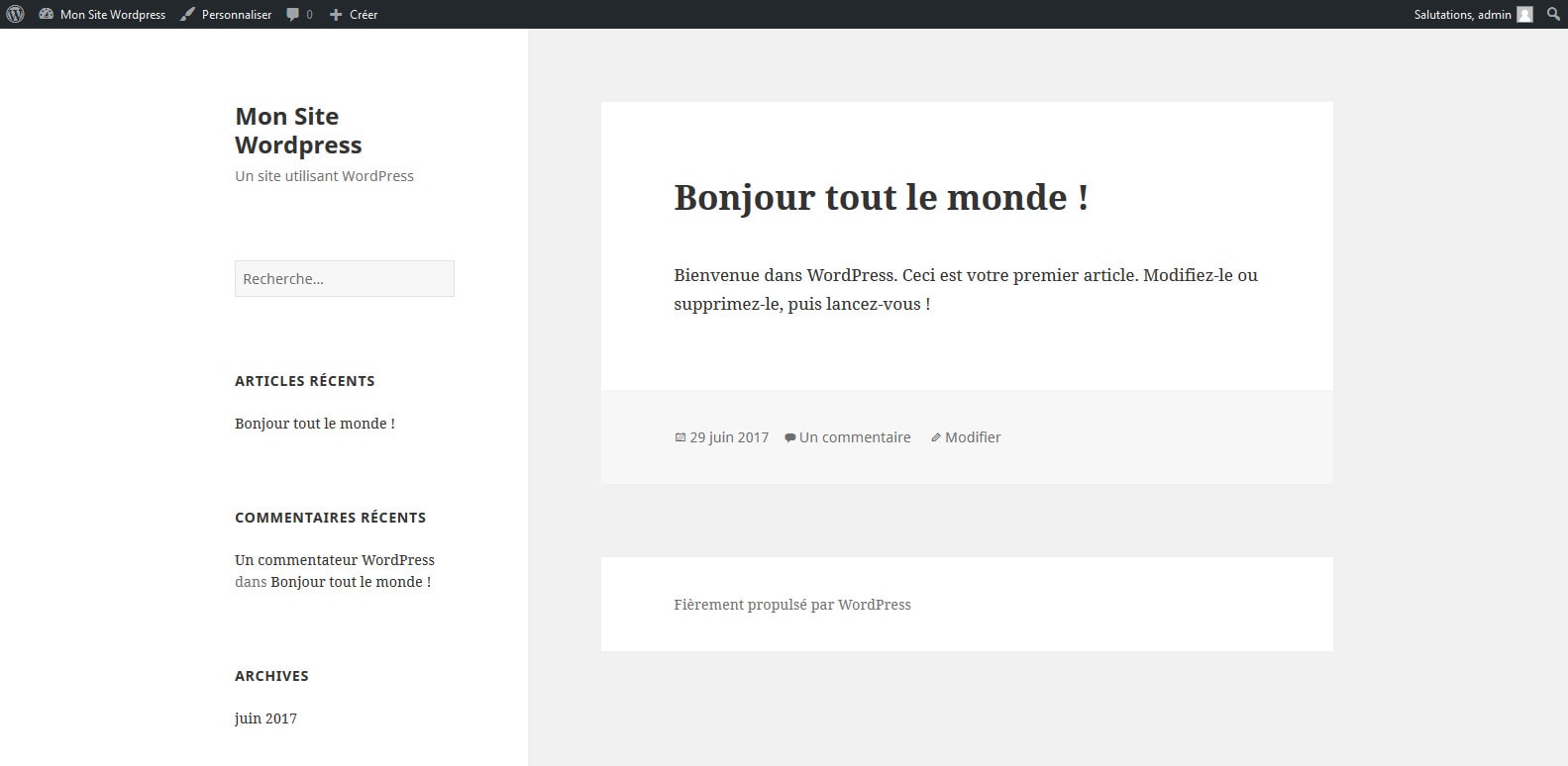 2 changer de theme wordpress