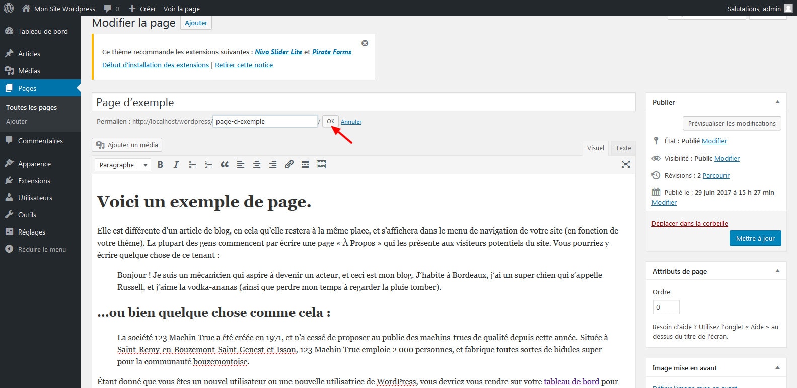 03 changer le permalien page wordpress