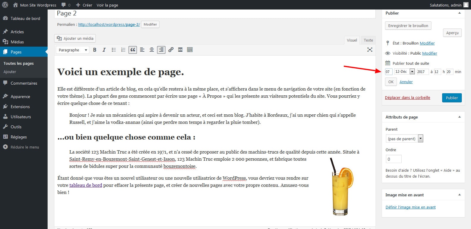 11 planifier sa publication wordpress