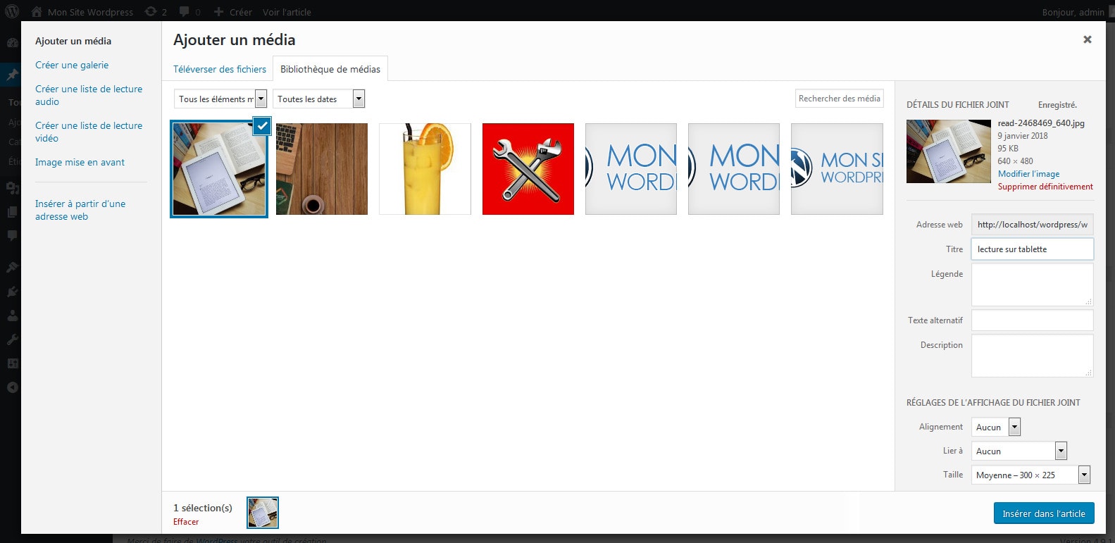 06 ajouter des images a son article wordpress