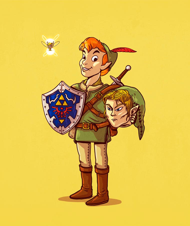 Alex Solis peter pan link zelda