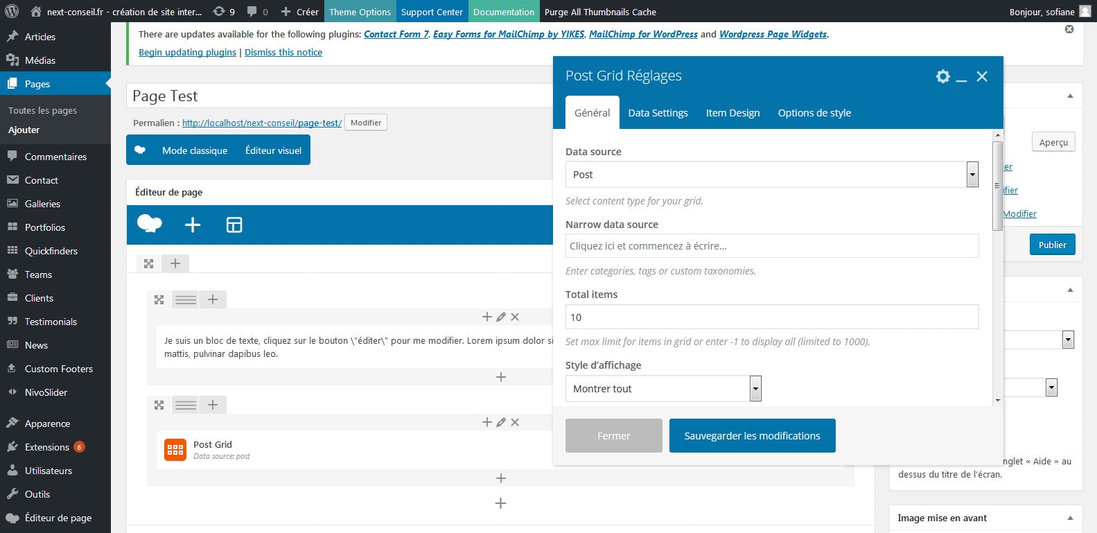 11 page statique contenu dynamique article wordpress