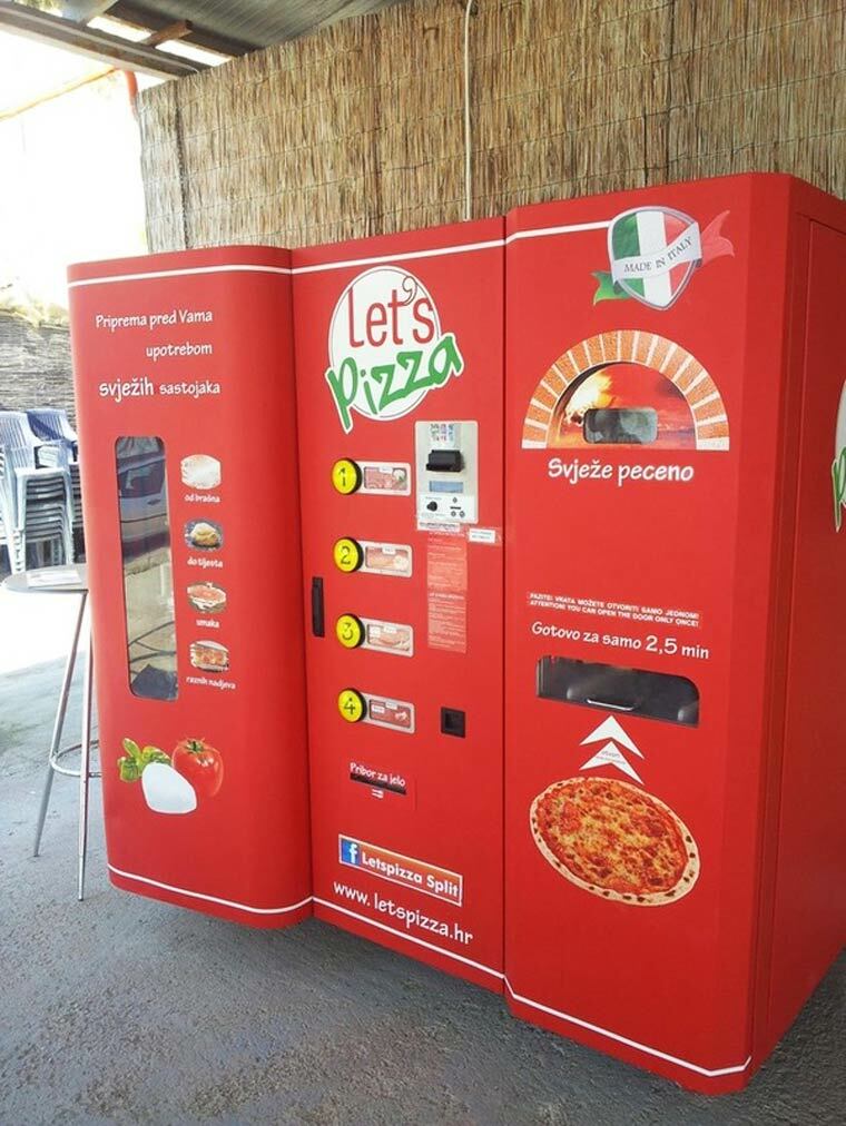 distributeur de pizza