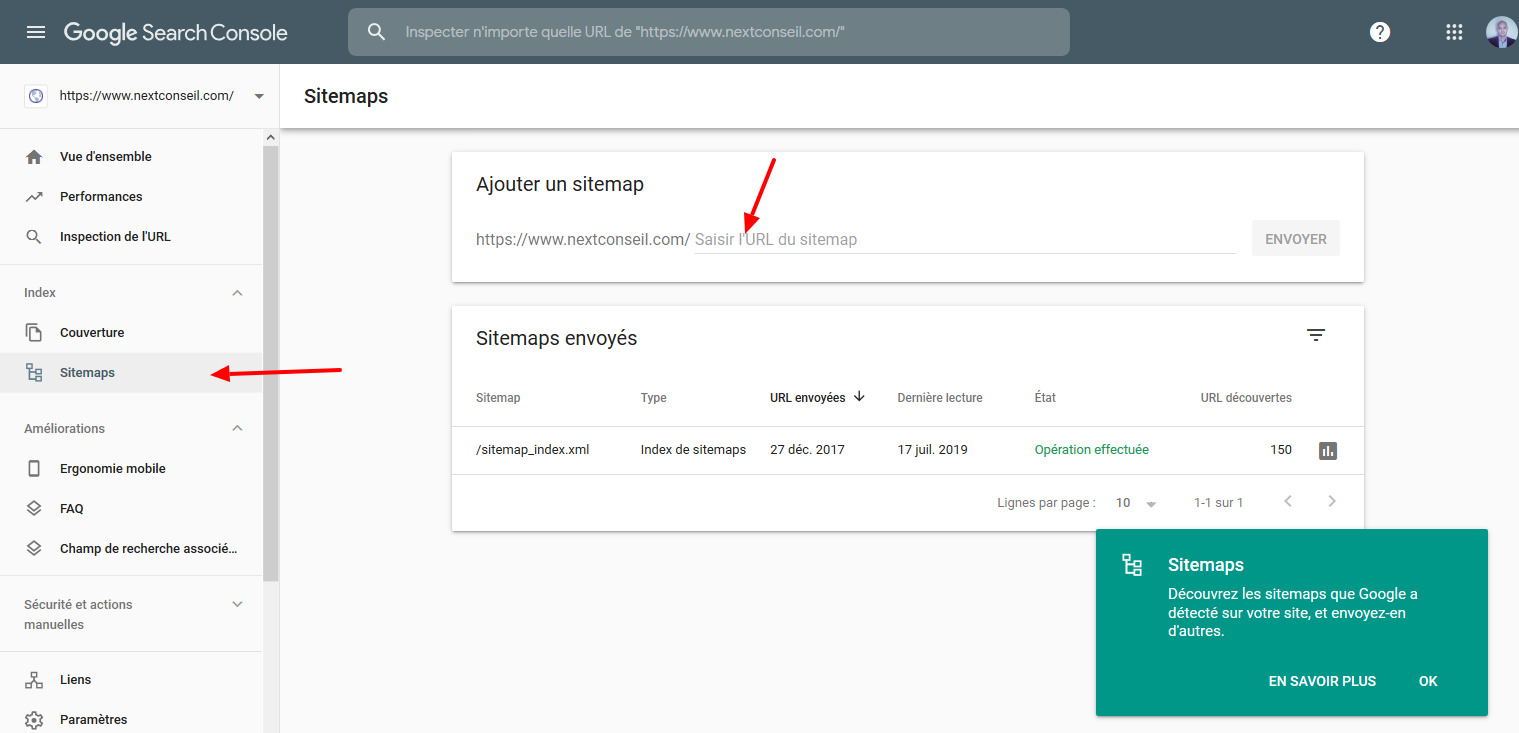 12 bis publier plan du site yoast google search console referencement wordpress