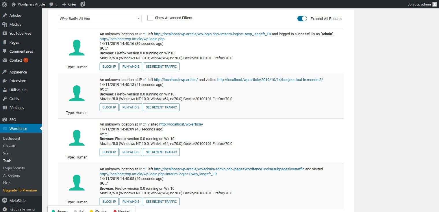 09 Verifier Trafic En Temps Reel Wordfence