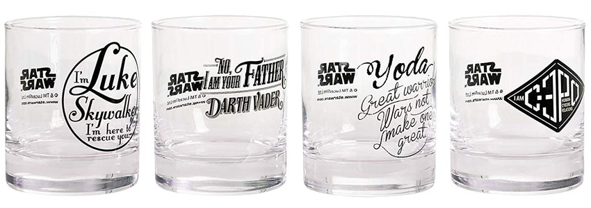 Cadeau Saint Valentin Verres Whisky Star Wars